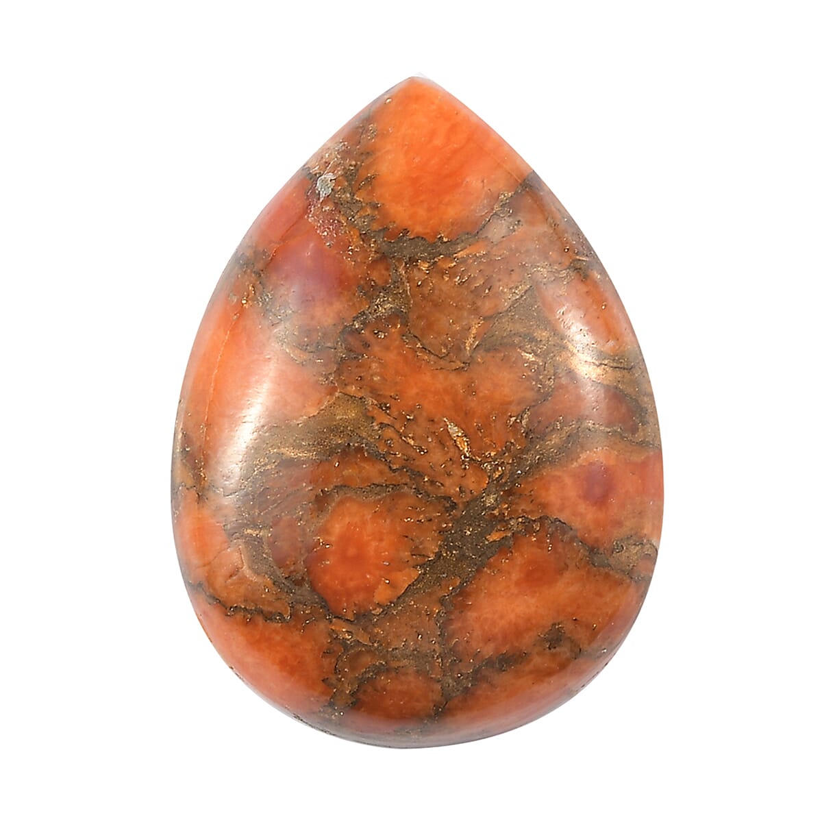 ⚠Ｍ⚠№15■MojaveCopperTurquoise Buy Mojave Orange Turquoise (Pear 20x15 mm) 11.65 ctw at ShopLC.