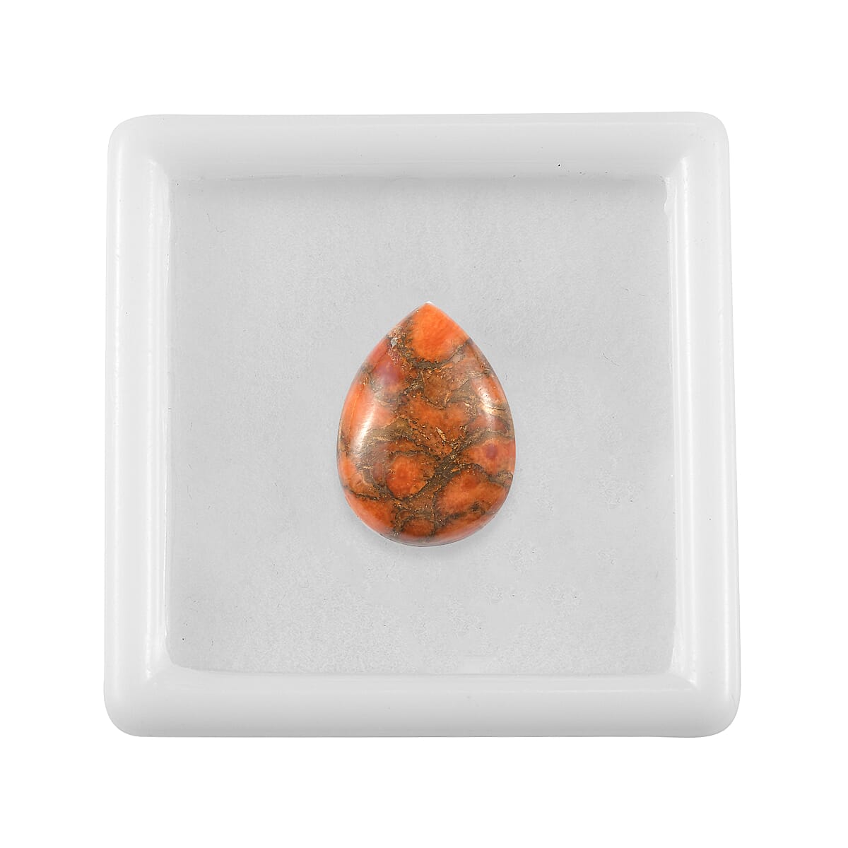 Mojave Orange Turquoise (Pear 20x15 mm) 11.65 ctw