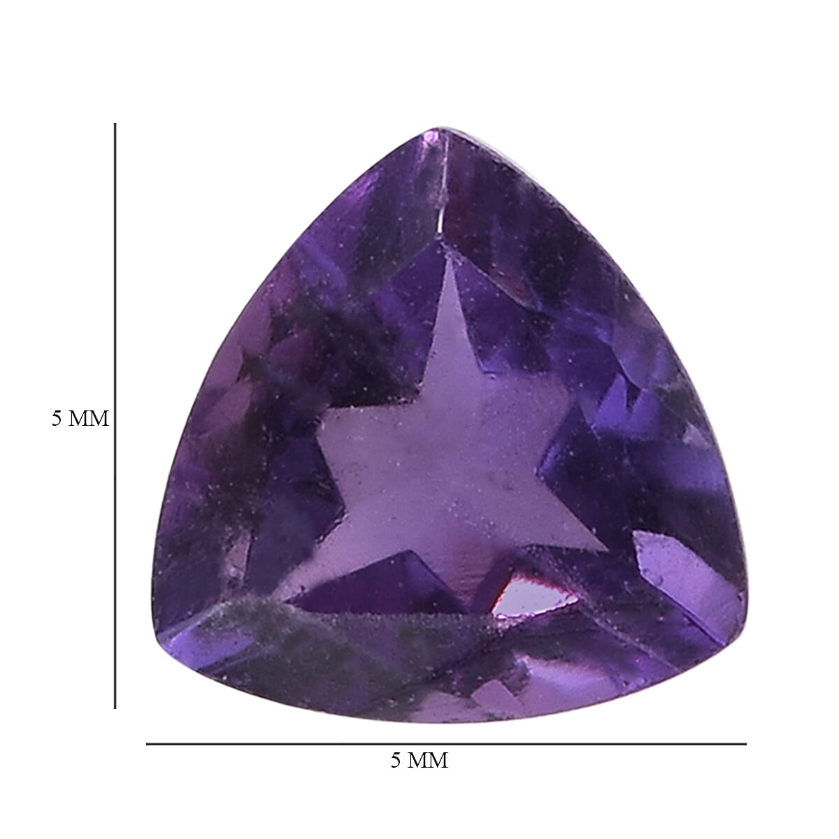 Amethyst (Trl 5 mm) 0.30 ctw