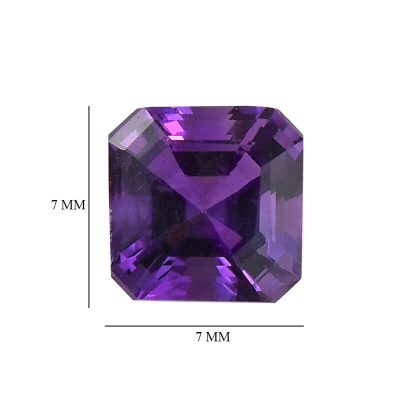 AA African Amethyst Set of 2 (Oct 7x7 mm) 3.03 ctw Loose Gemstone