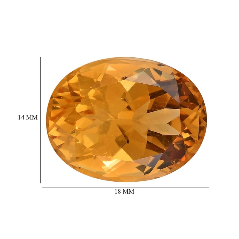 AA Brazilian Citrine (Ovl 18x14 mm) 15.16 ctw
