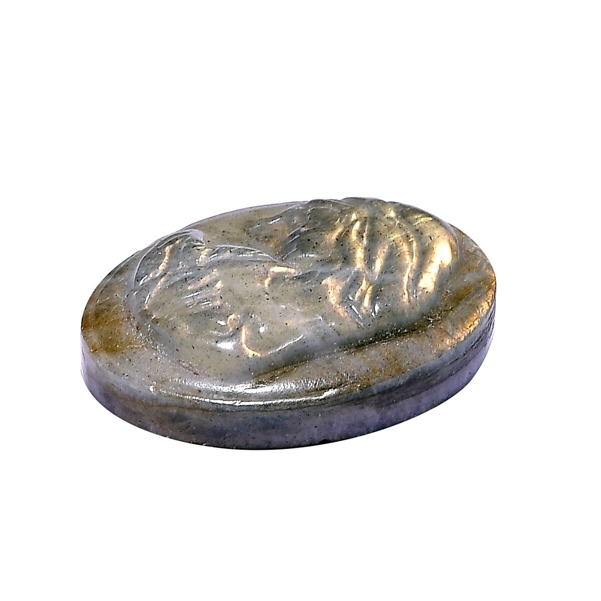 Malagasy Labradorite Carved (Ovl 20x15 mm) 14.07 ctw image number 1