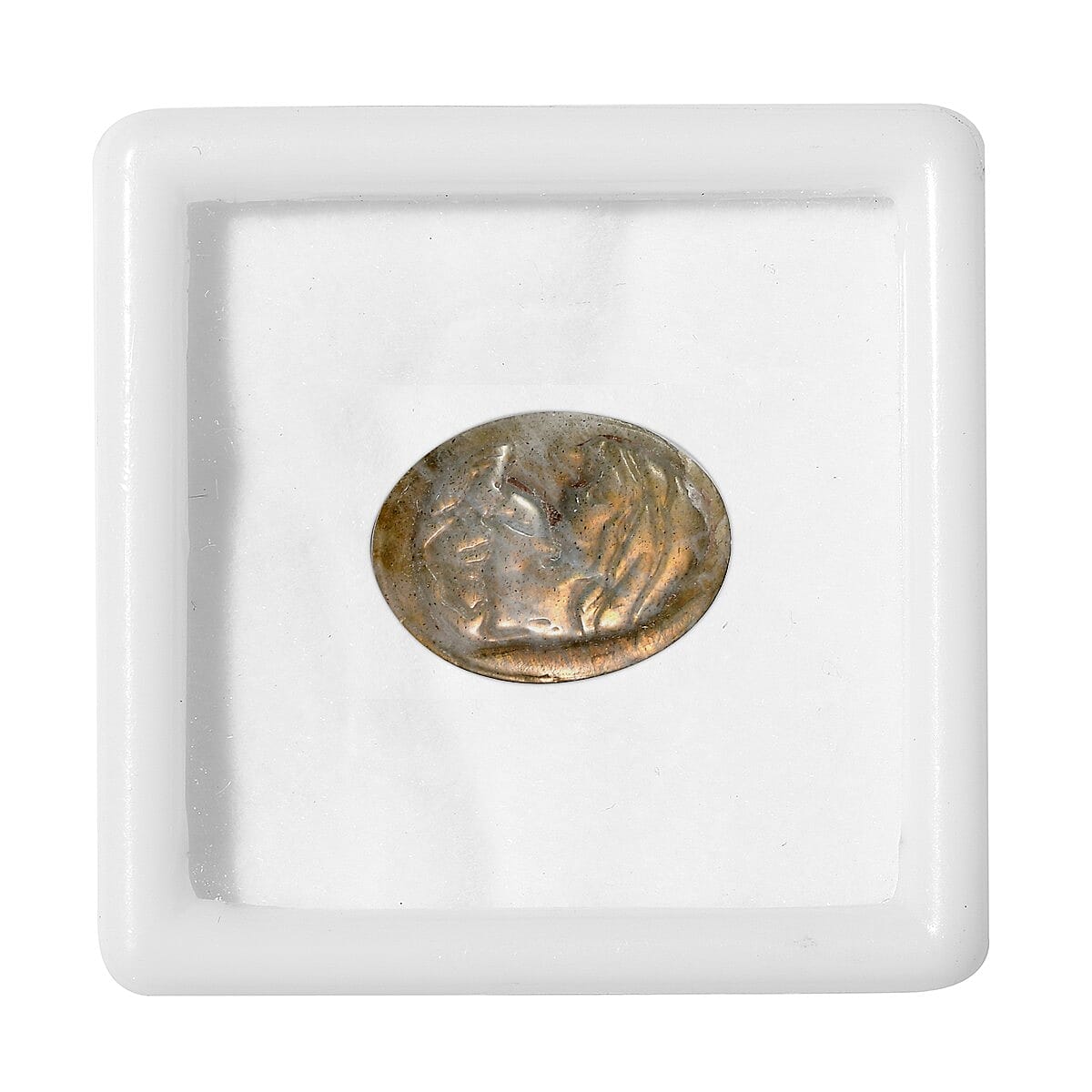 Malagasy Labradorite Carved (Ovl 20x15 mm) 14.07 ctw image number 2