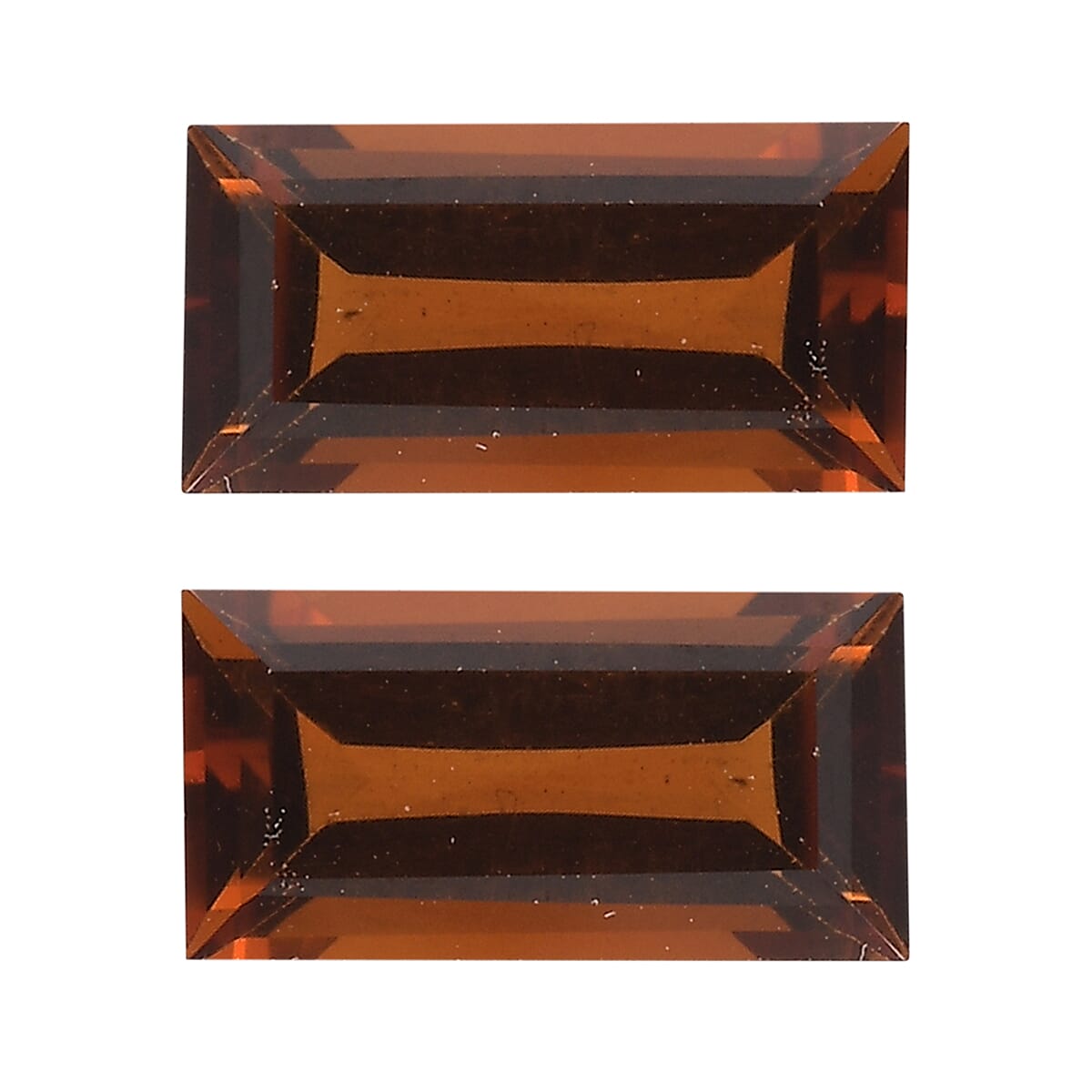 Brazilian Cherry Citrine Set of 2 (Bgt 8X4 mm) 1.34 ctw Loose Gemstone image number 0