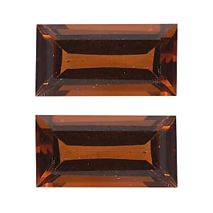 Brazilian Cherry Citrine Set of 2 (Bgt 8X4 mm) 1.34 ctw Loose Gemstone