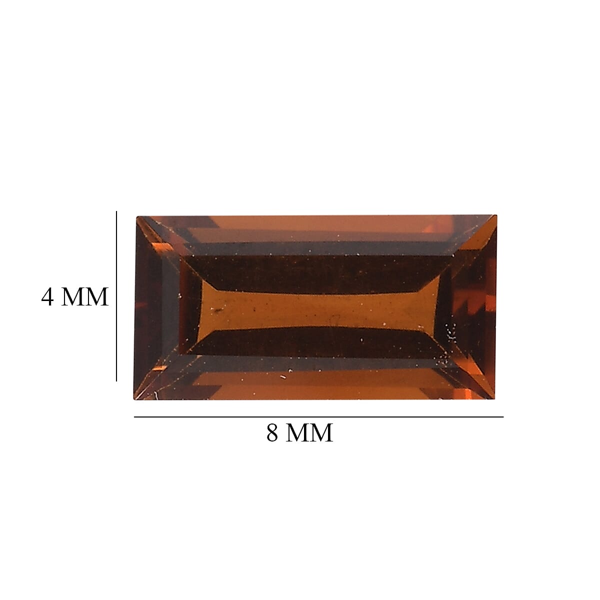 Brazilian Cherry Citrine Set of 2 (Bgt 8X4 mm) 1.34 ctw Loose Gemstone image number 4