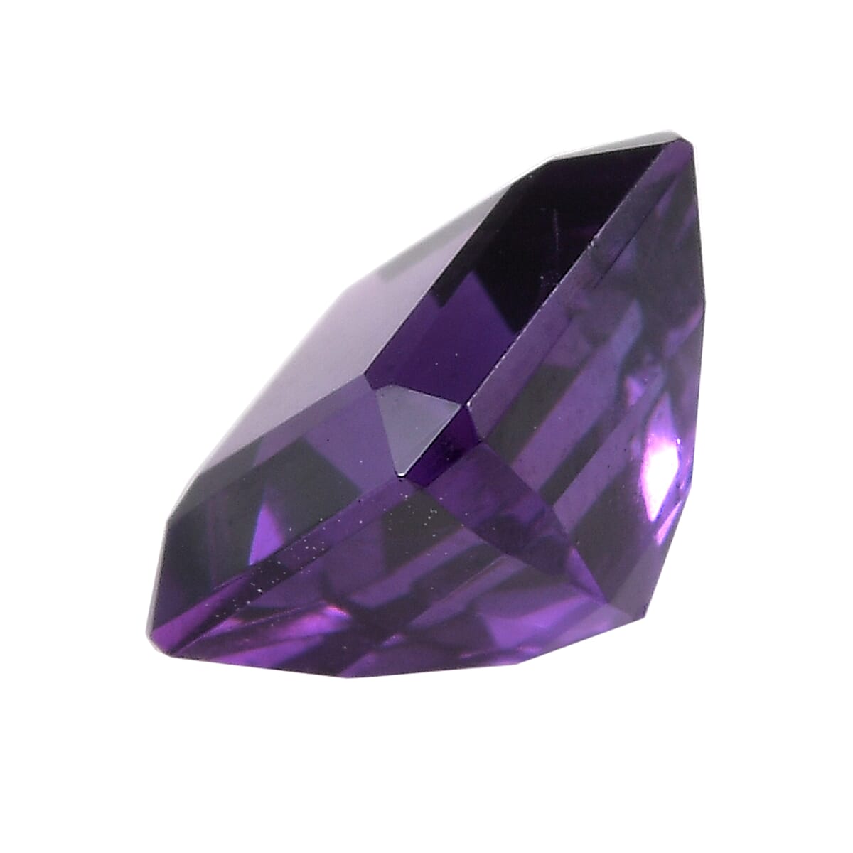 AA Asscher Cut Mashamba Amethyst (Oct 7x7 mm) 1.51 ctw Loose Gemstone image number 2