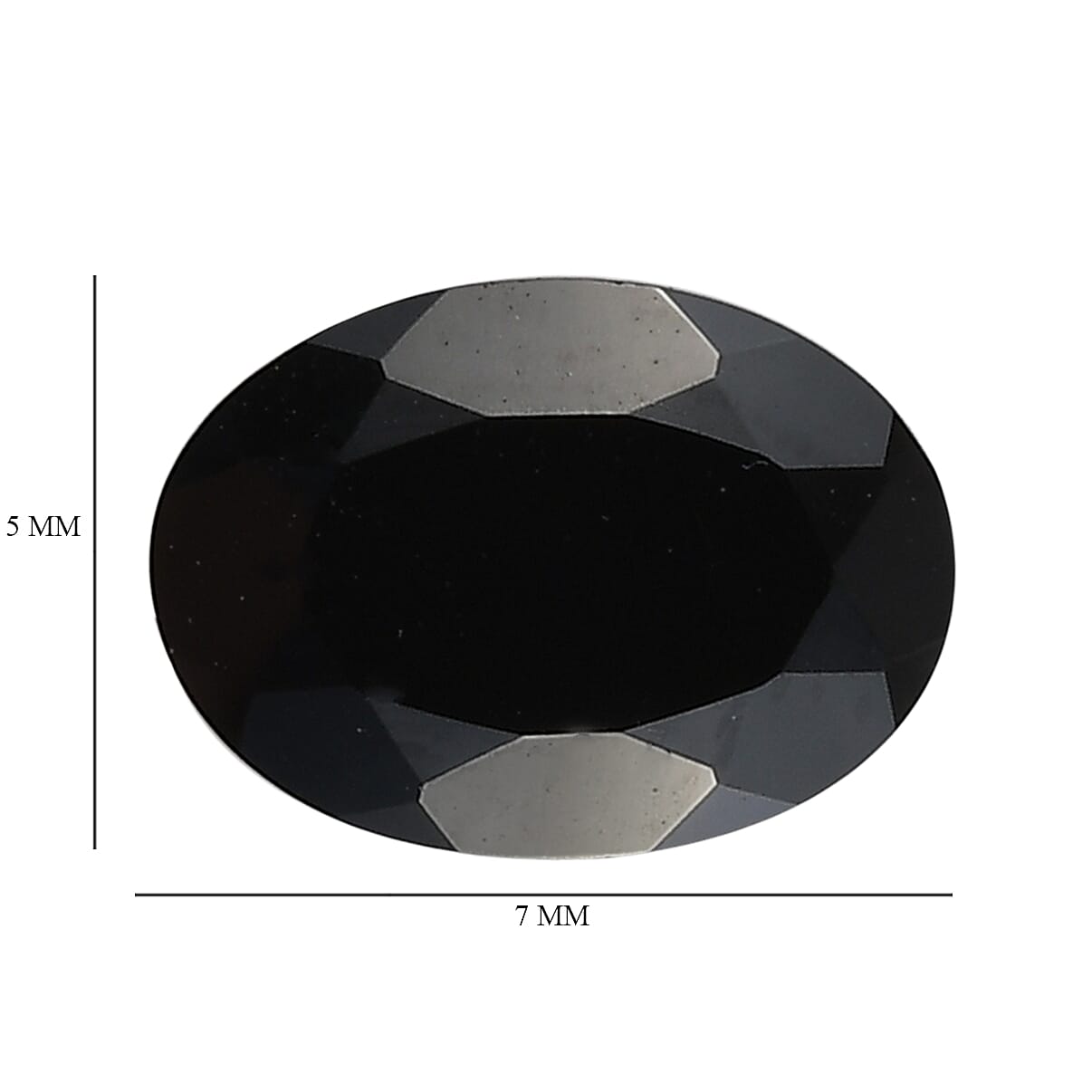 Black Onyx (Ovl 7x5 mm) 0.65 ctw Loose Gemstone