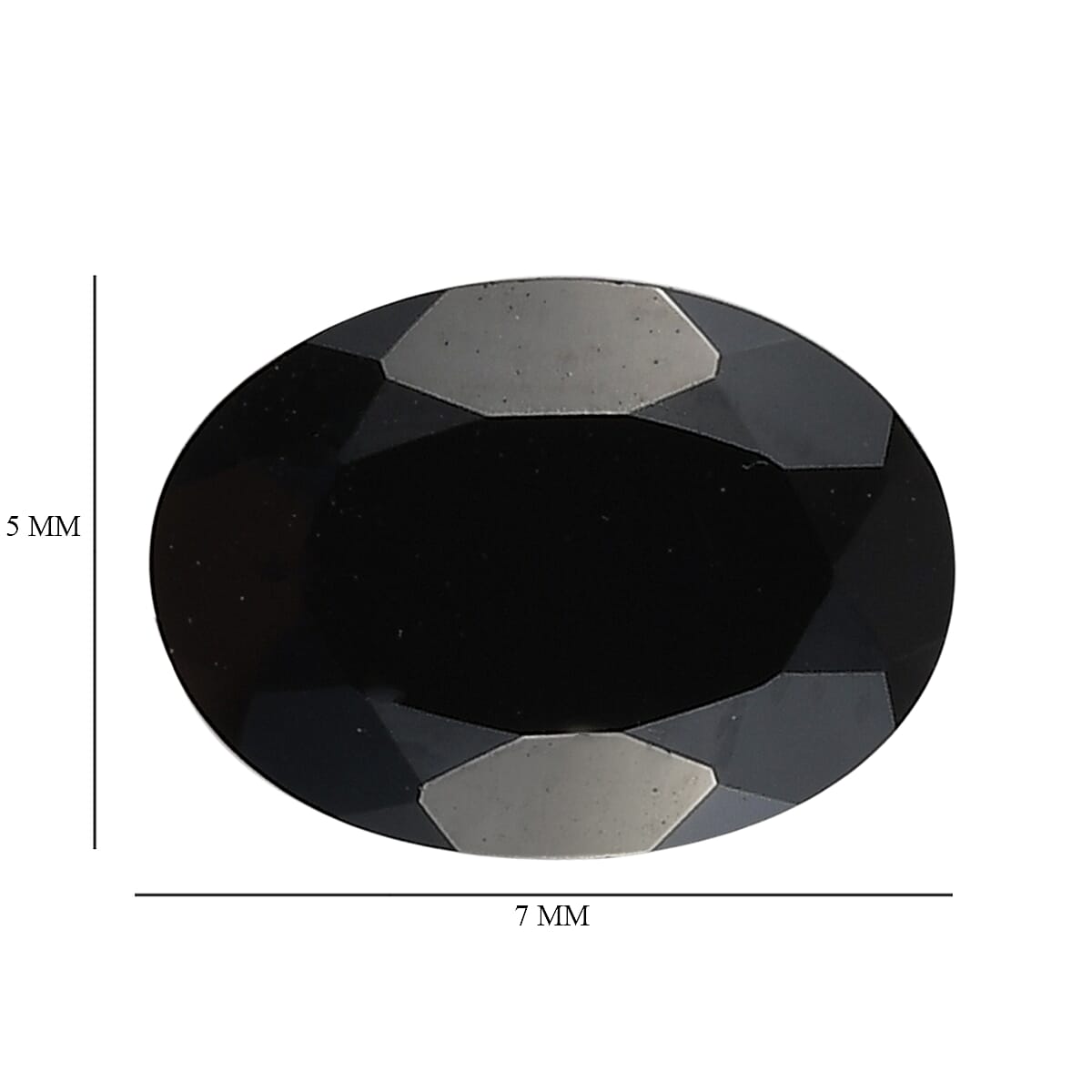 Black Onyx (Ovl 7x5 mm) 0.65 ctw Loose Gemstone image number 3