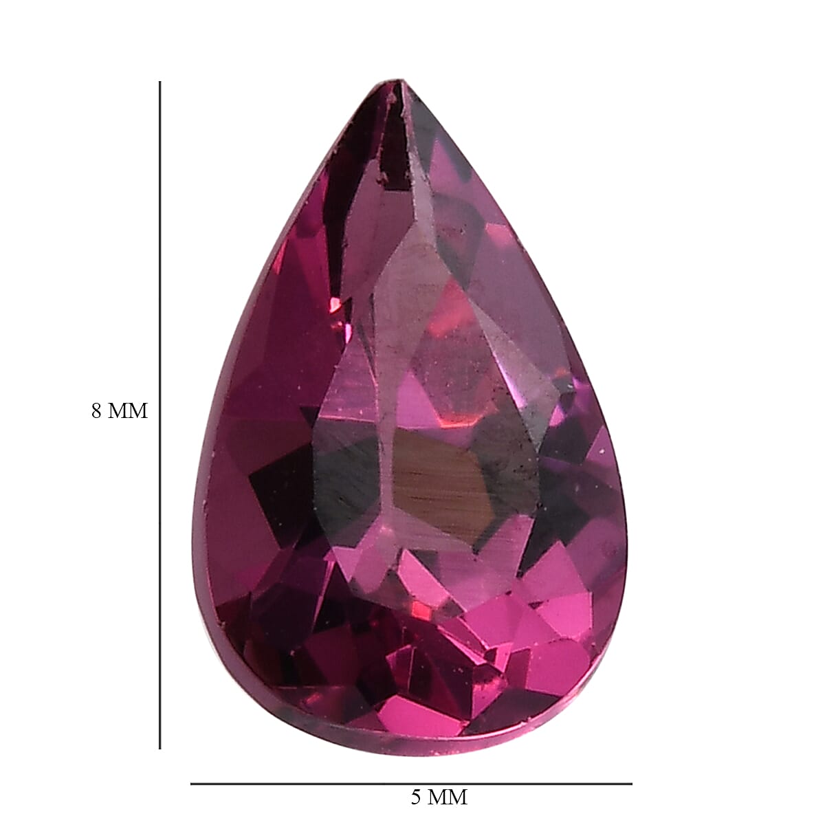 Orissa Rhodolite Garnet (Pear 8x5 mm) 0.89 ctw image number 3