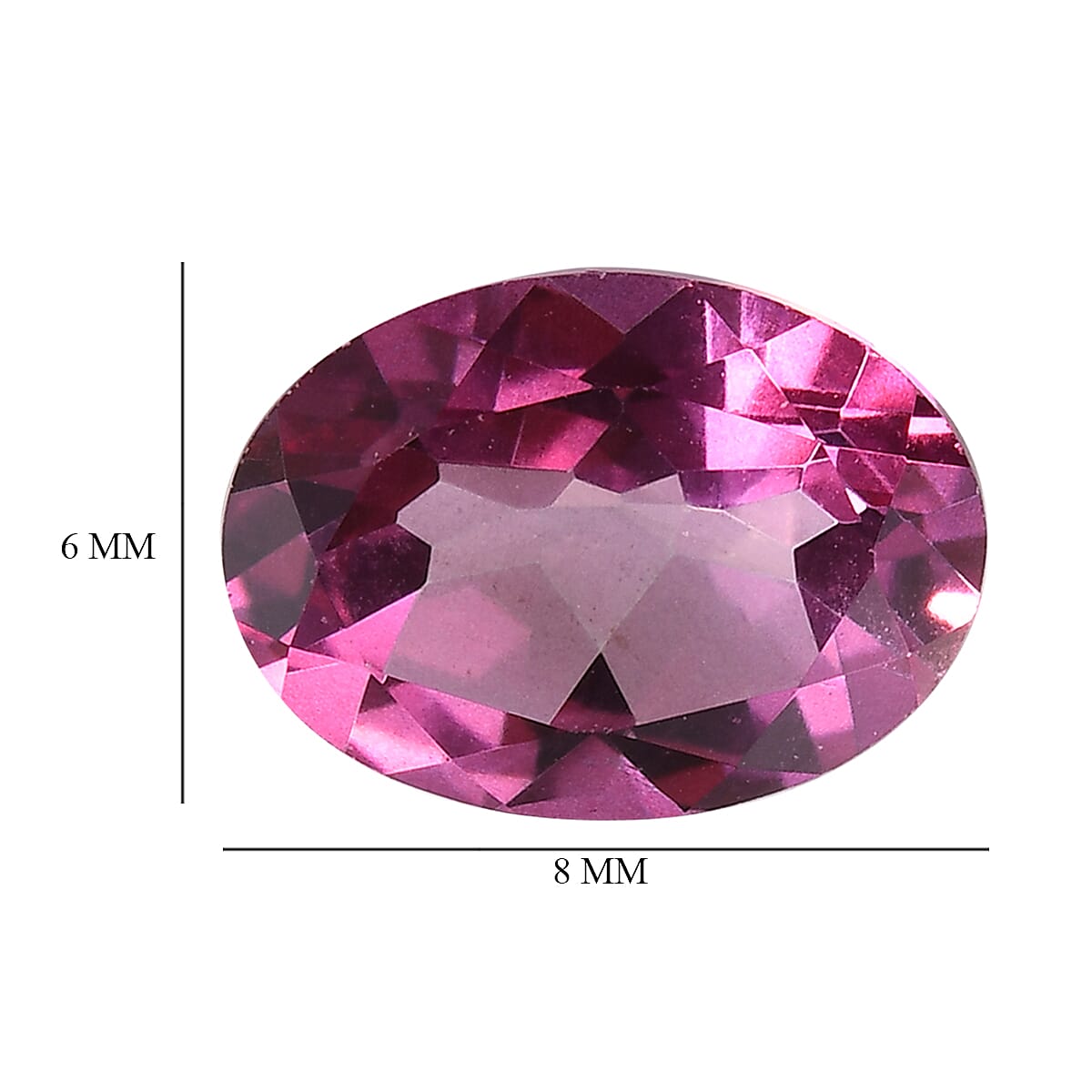 Pure Pink Mystic Topaz (Ovl 8x6 mm) 1.30 ctw image number 4