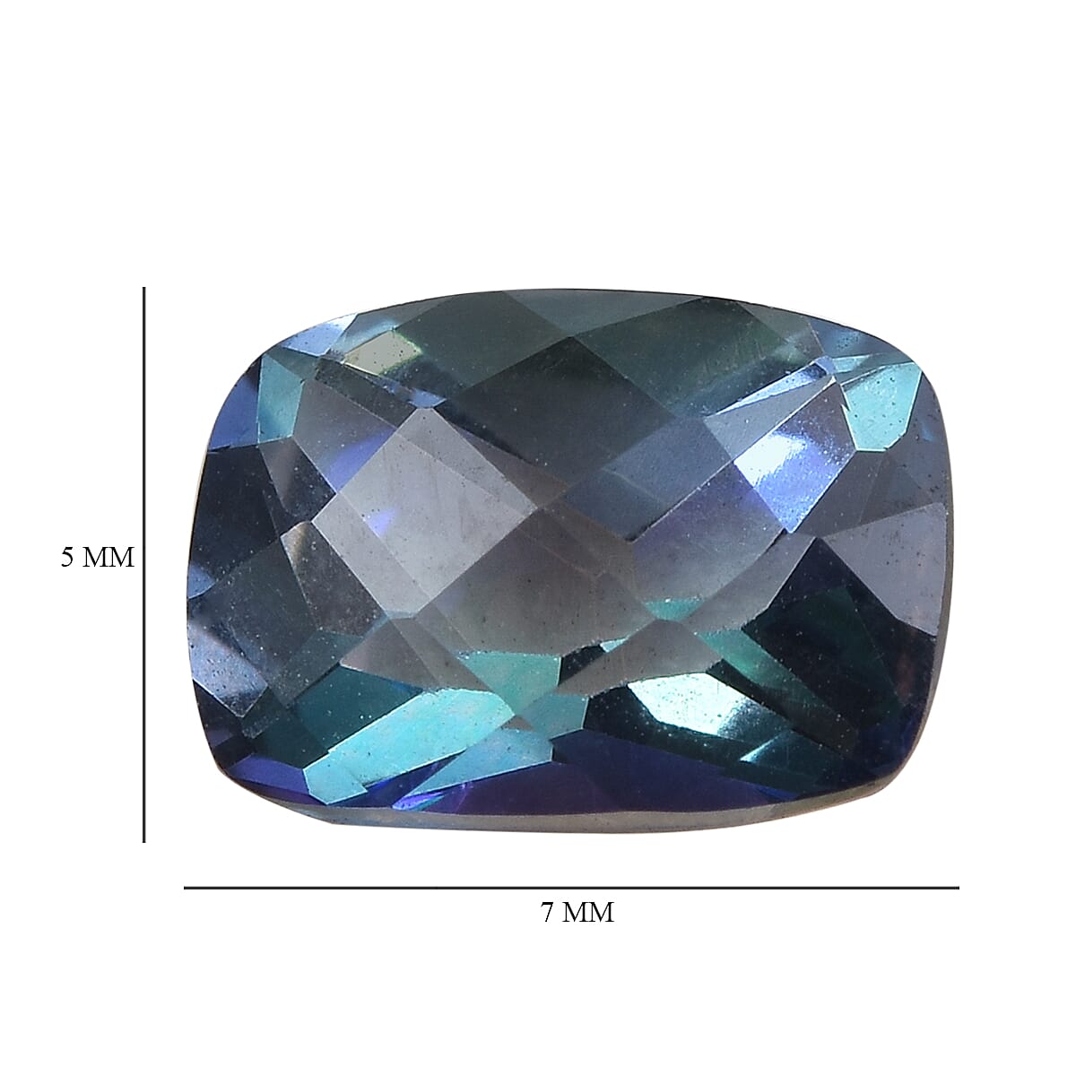 Mystic Neptune Topaz (Cush 7x5 mm) 0.98 ctw image number 3