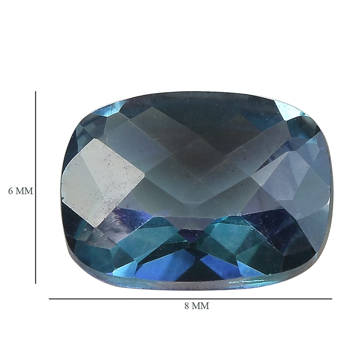 Mystic Neptune Topaz (Cush 8x6 mm) 1.46 ctw image number 4