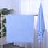 HOMESMART Set of 2 Blue Solid Color Microfiber Bath Towel image number 0