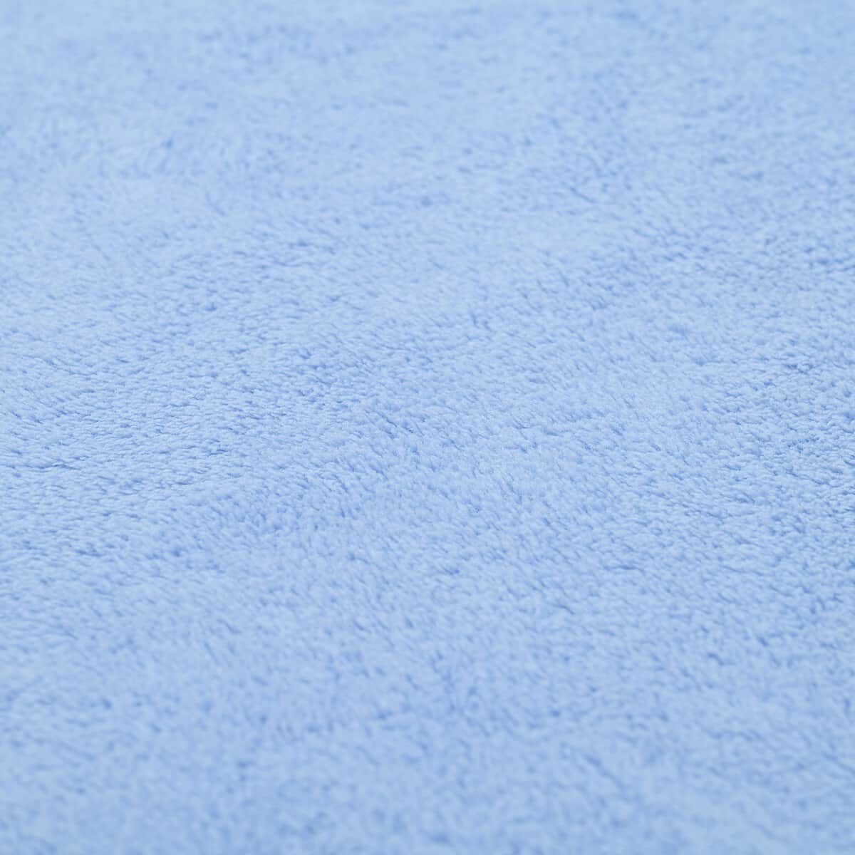 HOMESMART Set of 2 Blue Solid Color Microfiber Bath Towel image number 4
