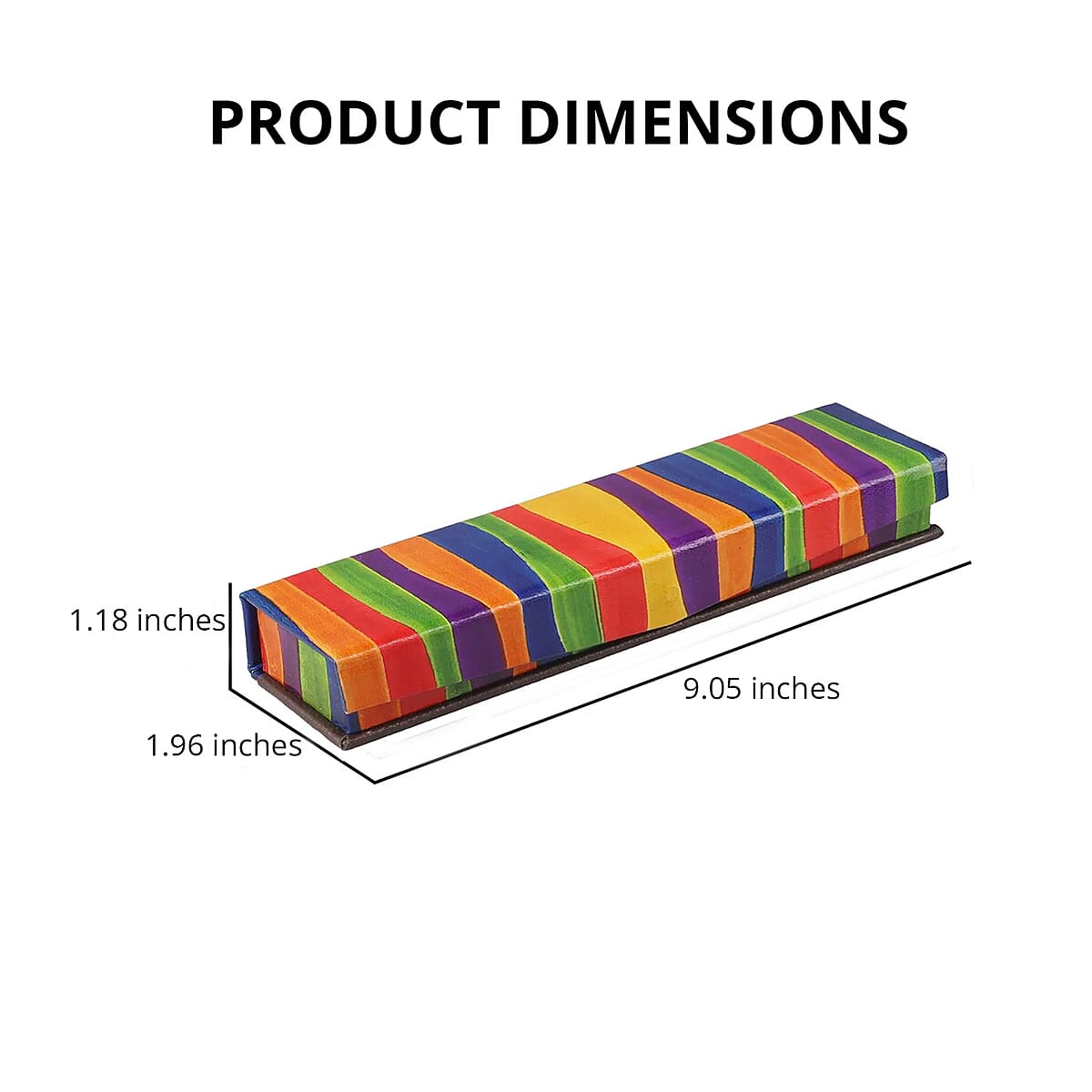 Multi Strap Embossed Pattern Genuine Leather Jewelry Box image number 3