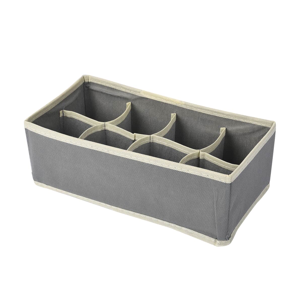 Set of 4 Gray Non-Woven Storage Organizers image number 5