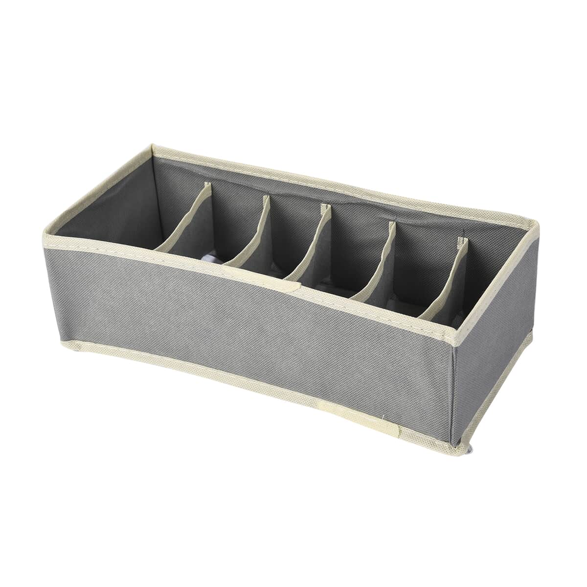 Set of 4 Gray Non-Woven Storage Organizers image number 6