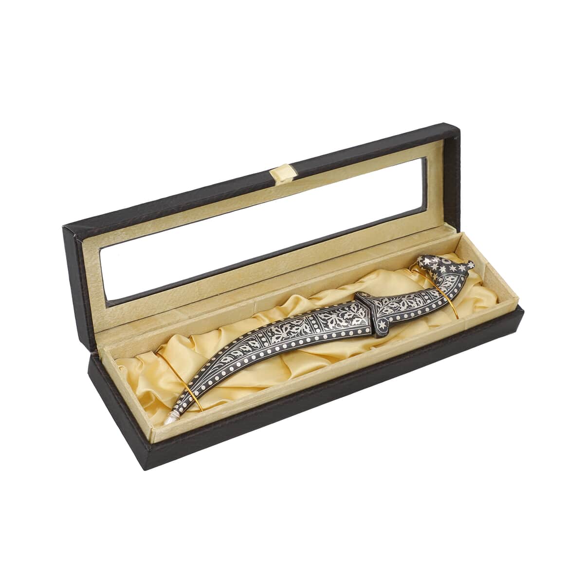 Handcrafted Collector Knife with Horse Head. (With Wooden Box) 925 Silver Handwork image number 6