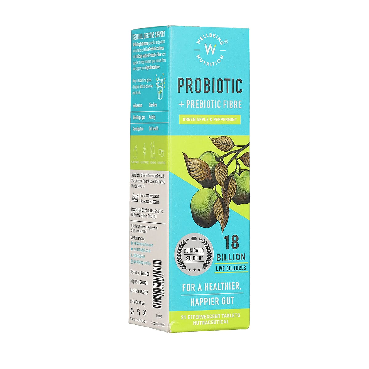 Wellbeing Nutrition Probiotic Digestive Balance (21 Effervescent Tablets) image number 4