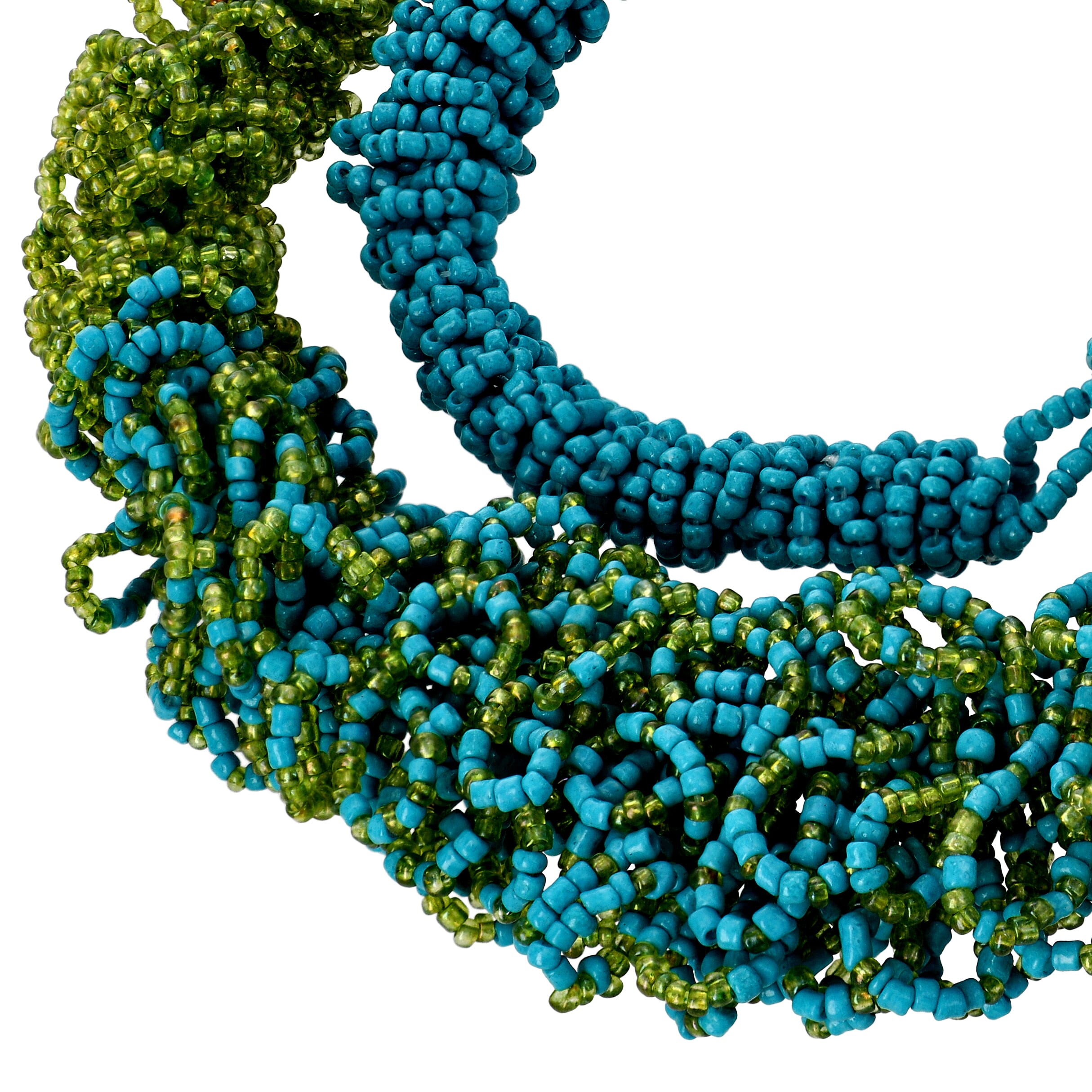 Green & Turquoise Seed Bead - Product card gallery slide 3 (9431250862335)