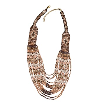 Beige & Brown Seed Bead - Product card gallery slide 1 (10176774111545)