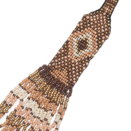 Beige & Brown Seed Bead - Product card gallery slide 3 (10176774111545)