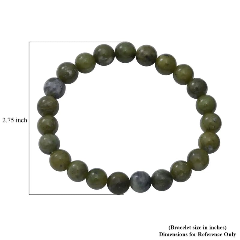 Connemara Marble 80.00 ctw Bracelet, Beaded Bracelet, Stretch Bracelet, Adjustable Bracelet