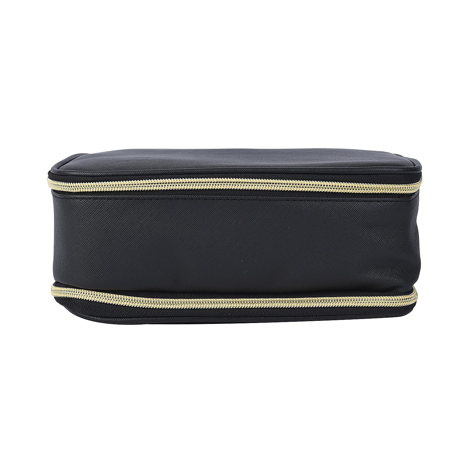 Black Faux Leather Jewelry and Cosmetic Organizer