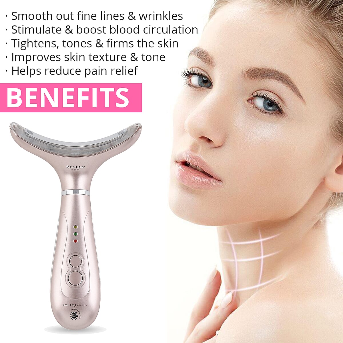 Opatra Skincare Synergy Neck Device & Opatra Chin Tastic Mask image number 1