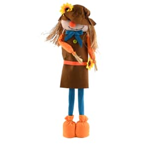 Good Old Decorative Standing Girl Scarecrow