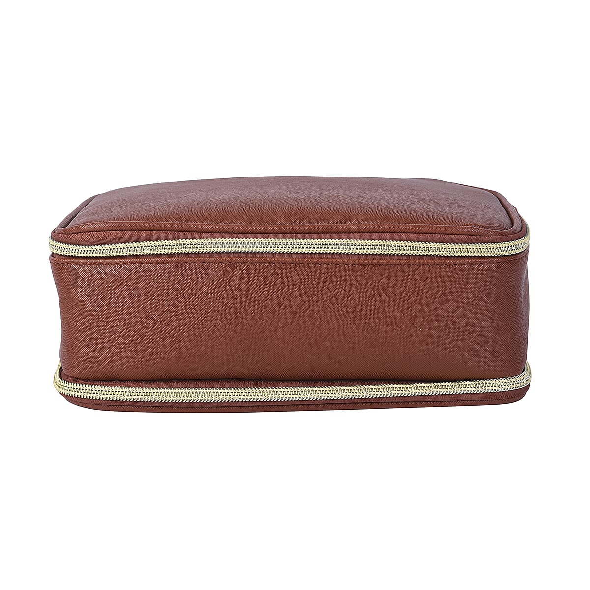 Black Faux Leather Jewelry and Cosmetic Organizer image number 2