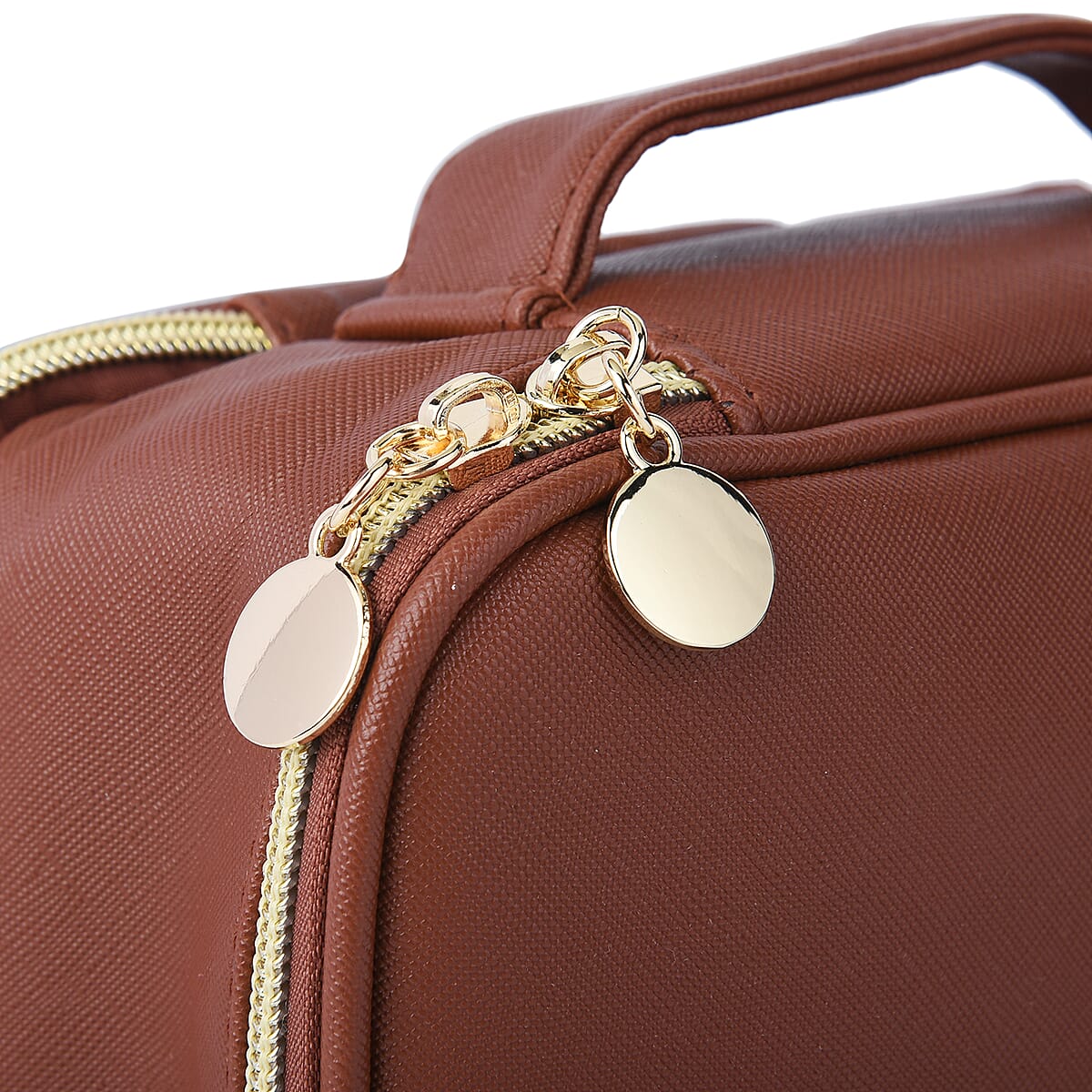 Black Faux Leather Jewelry and Cosmetic Organizer image number 5