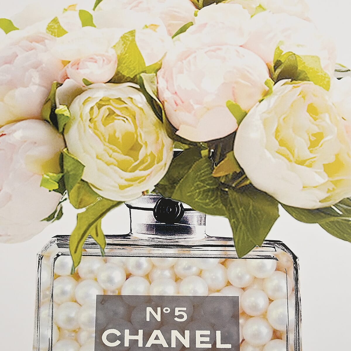 Roses & Pearls Chanel N&bull;5 Perfume Bottle 14x18 framed Print image number 4
