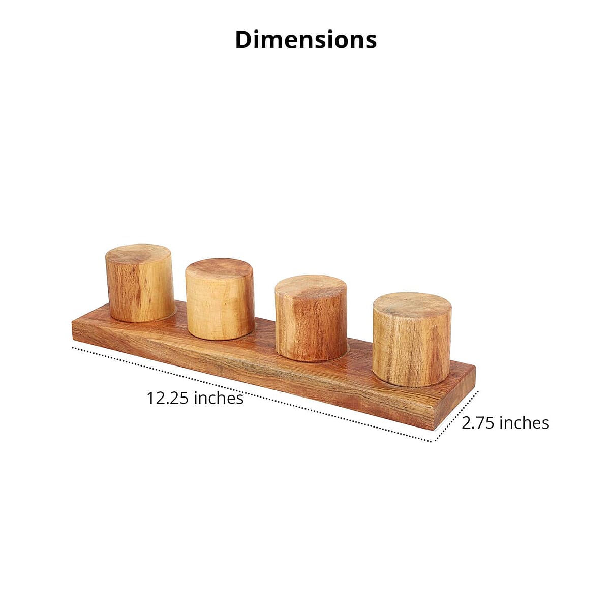 Wooden Watches Holder Stand (4 Watches Hold), 4 Slot Handmade Wooden Watch Display Case Organizer Stand image number 4