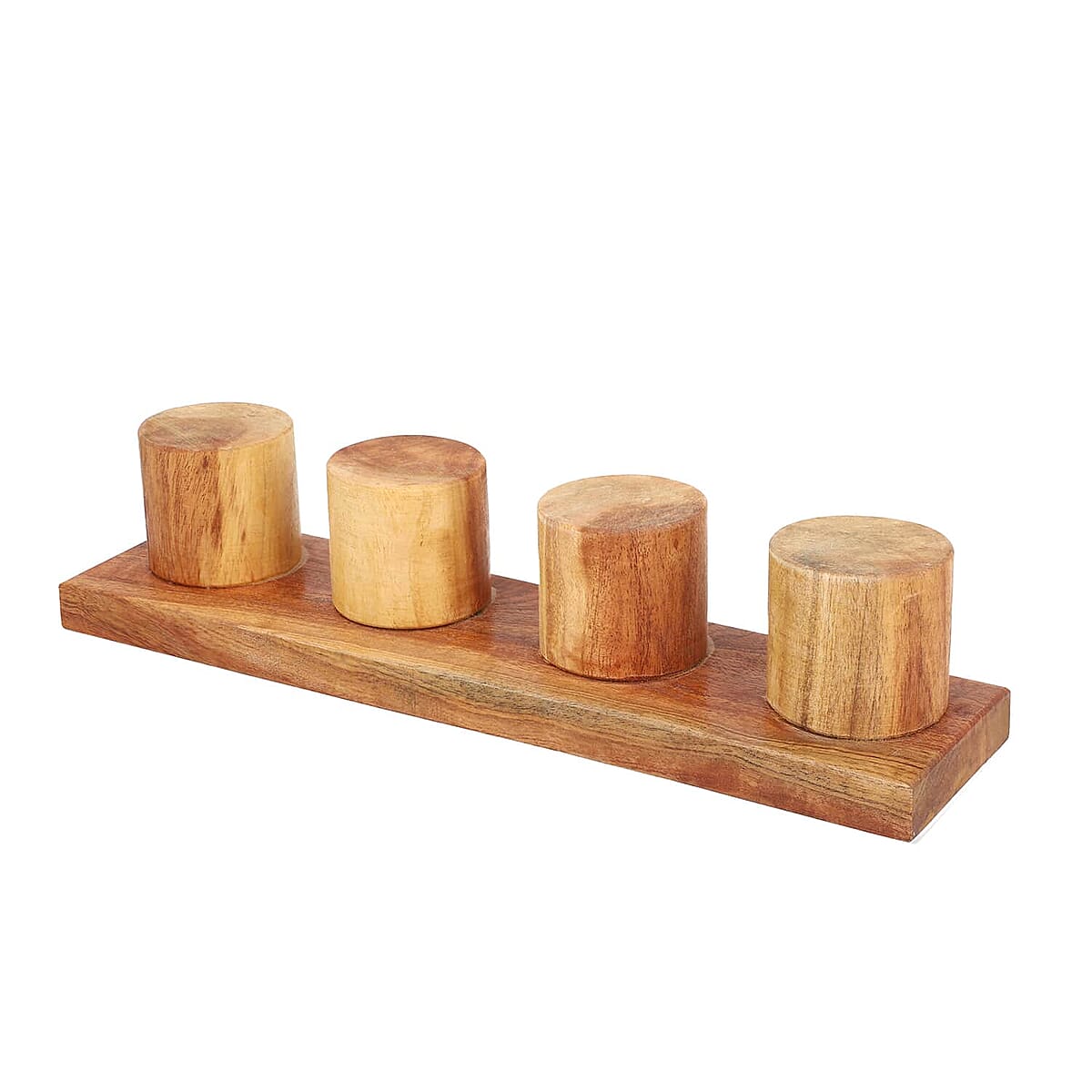 Wooden Watches Holder Stand (4 Watches Hold), 4 Slot Handmade Wooden Watch Display Case Organizer Stand image number 6