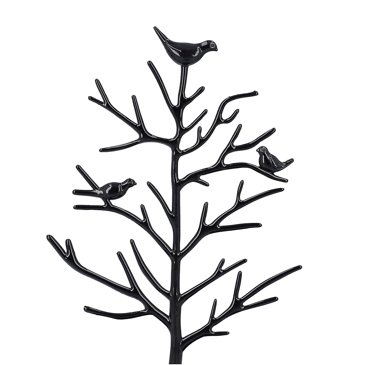 Antique Birds in Tree Jewelry Display Stand - Black image number 1