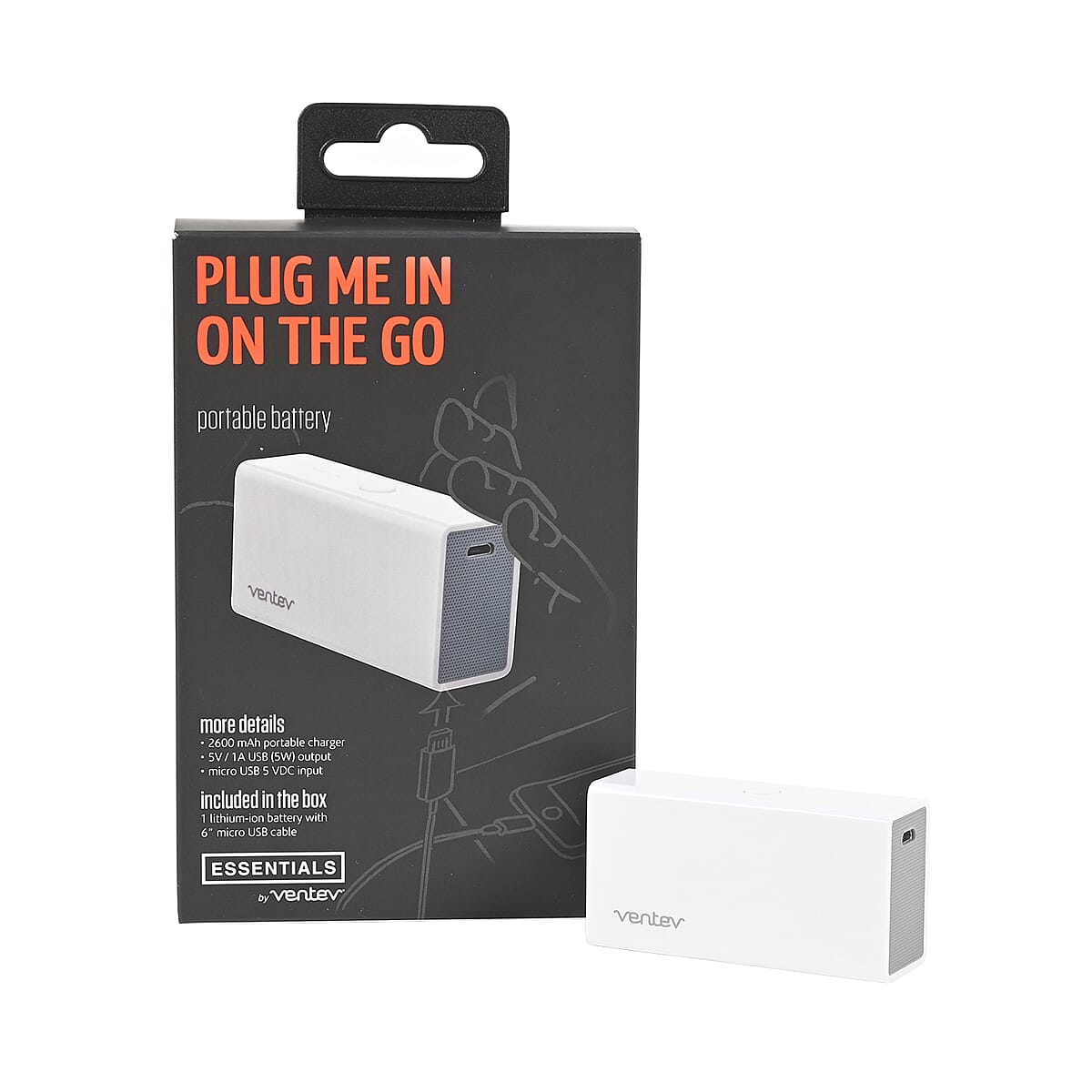 Portable Mobile Charging Device - Ventev Powercell 2600 mAh image number 0