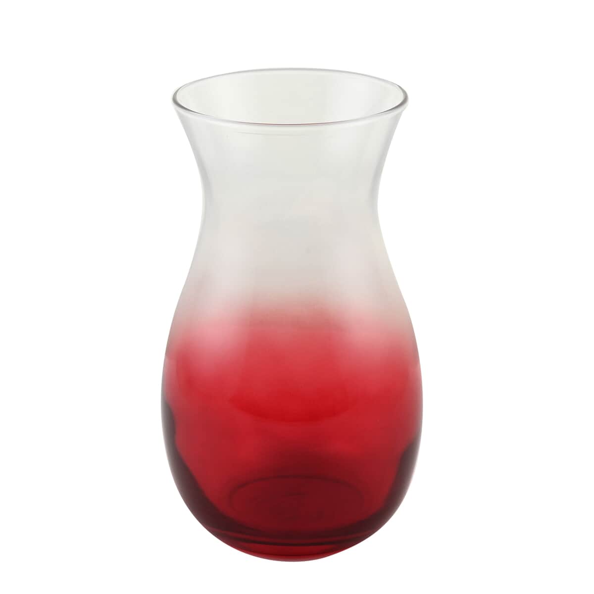 CHICAGO CLOSEOUT Red Ombre Glass Vase image number 0