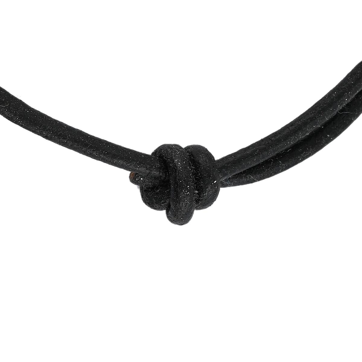 Leather Cord Adjustable Stability Inspirational Bracelet with Dragonfly Charm in Rhodium Over Sterling Silver image number 3