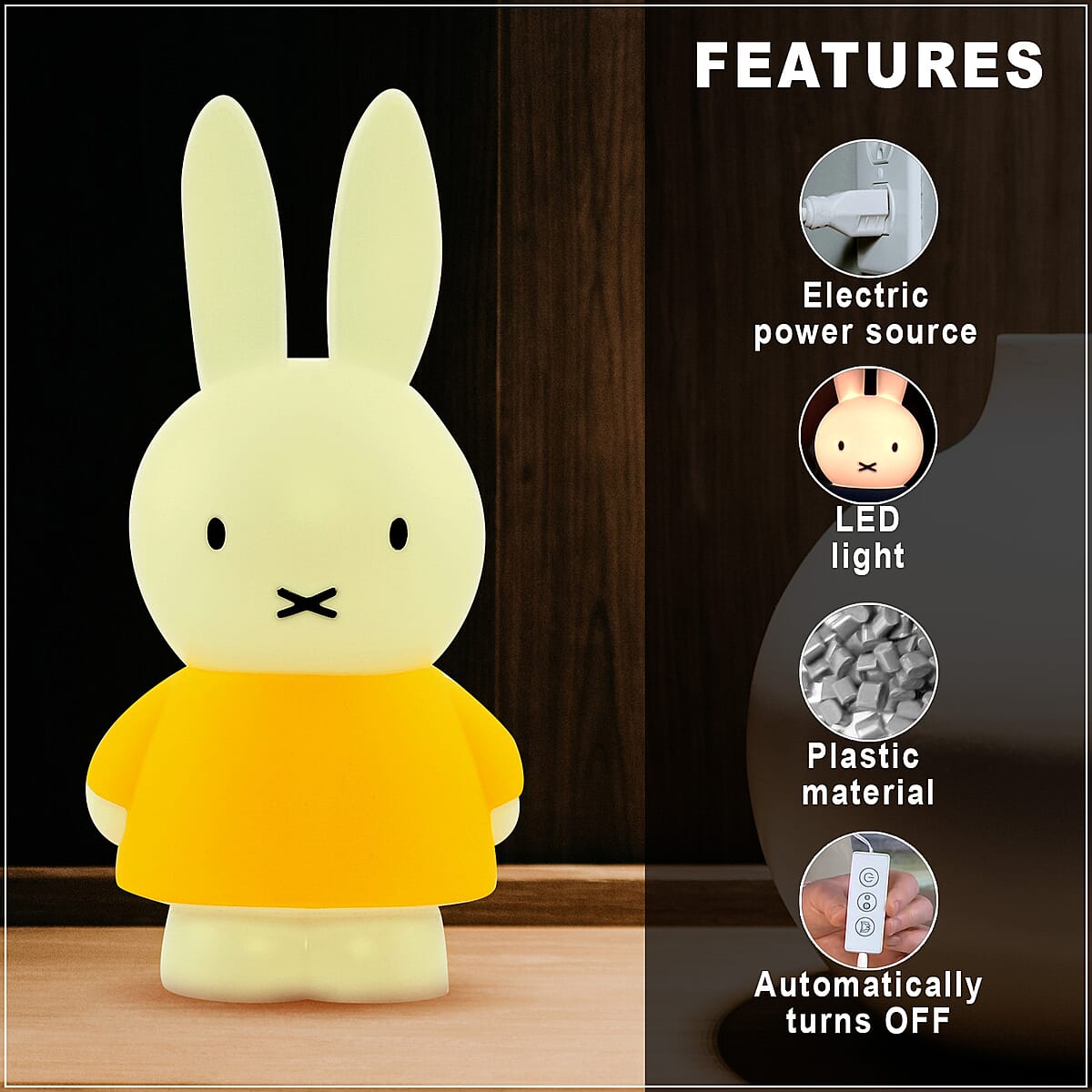 Miffy Lamp -Yellow image number 2