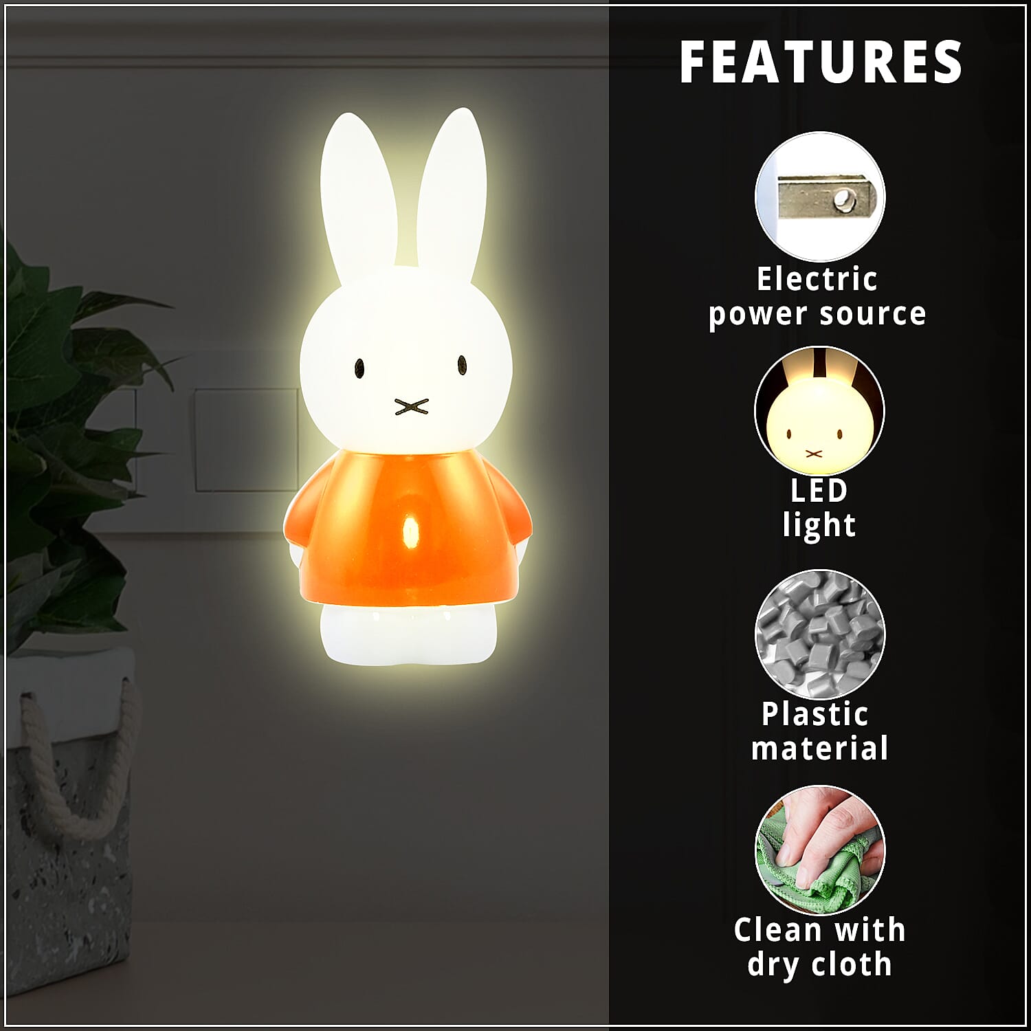 Miffy Night Light -Orange
