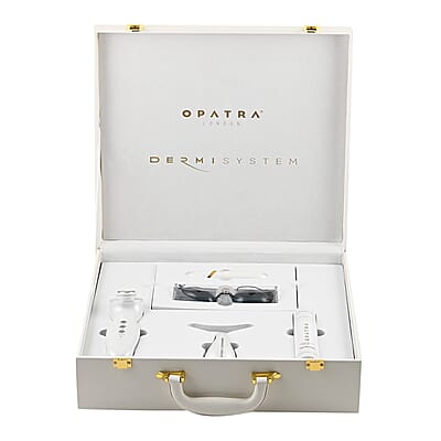 Opatra DermiSystem Case With Anti Aging tools- Dermieye, Dermineck, Dermisonic And Opatra Aloe Vera Peeling Gel With Lifetime Warranty