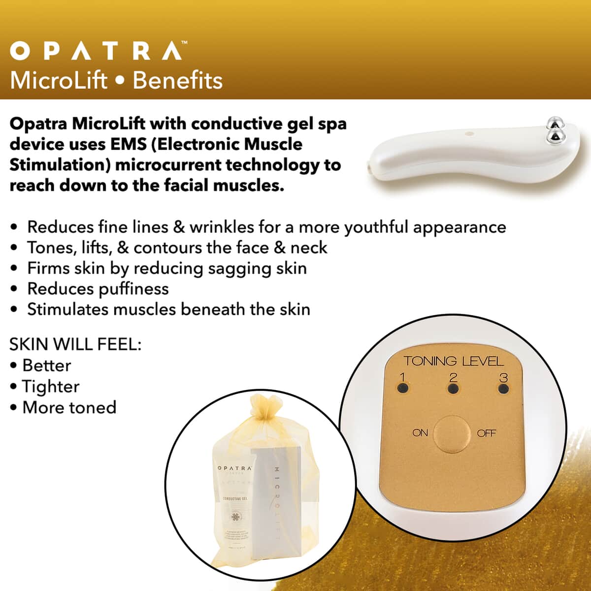 Opatra Microcurrent Device with Free Conductivity Gel (Lifetime Warranty) image number 2