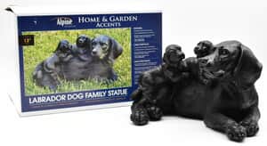 Durable Polystone Construction Labrador Family Statue - Can be used Indoors or Outdoors