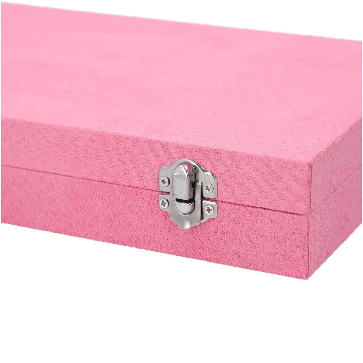 Shop LC Jewelry Organizer Box for Women Faux Velvet Anti Tarnish 2 Layer Purple Storage Case, Women's, Size: 10.2x10.2x3.2/10x3X10