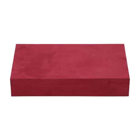 Buy Burgundy Velvet Jewelry Box with Anti Tarnish Lining & Lock, Anti  Tarnish Jewelry Case, Jewelry Organizer, Jewelry Storage Box (8 Necklace  Hooks, 8 Earrings/Pendant Sections and 10 Rings Slots) at ShopLC.