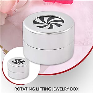 Jade Sponge & Black Flannelette Jewelry Box