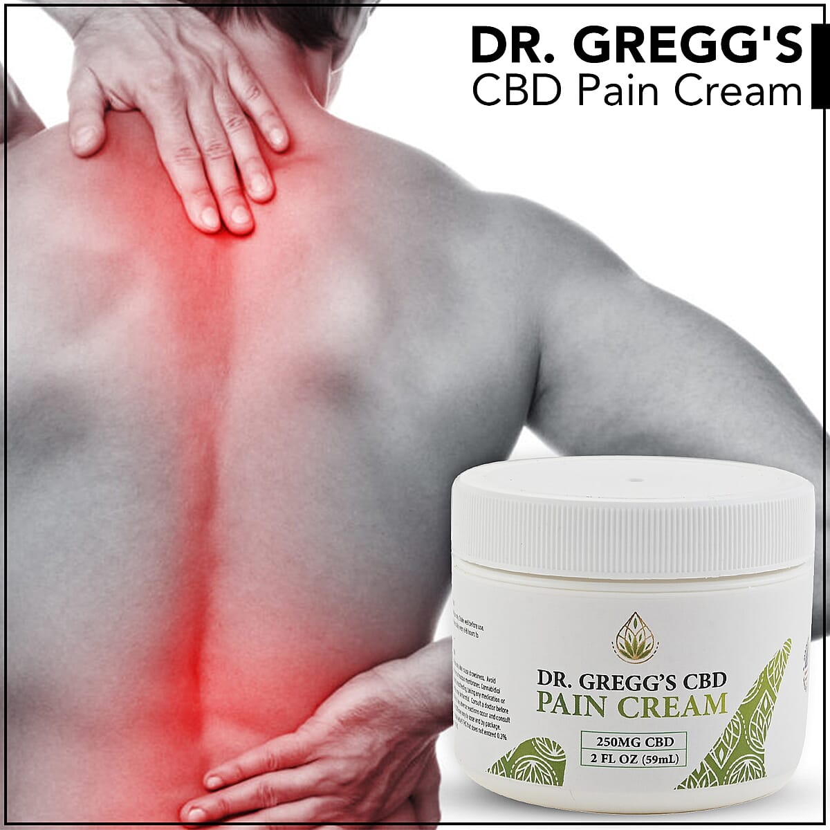 Dr. Gregg's CBD Pain Cream-250mg 2oz image number 1