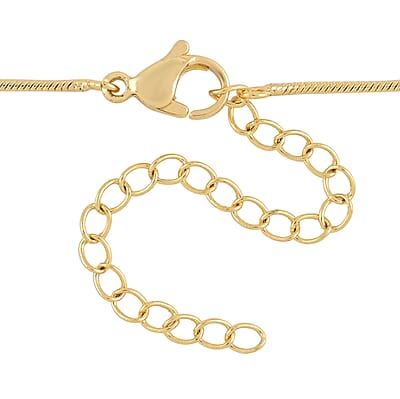 Simulated Magic Color Topaz and Simulated White Diamond Rings of Saturn inspired Pendant Necklace in Goldtone 20-22 Inches